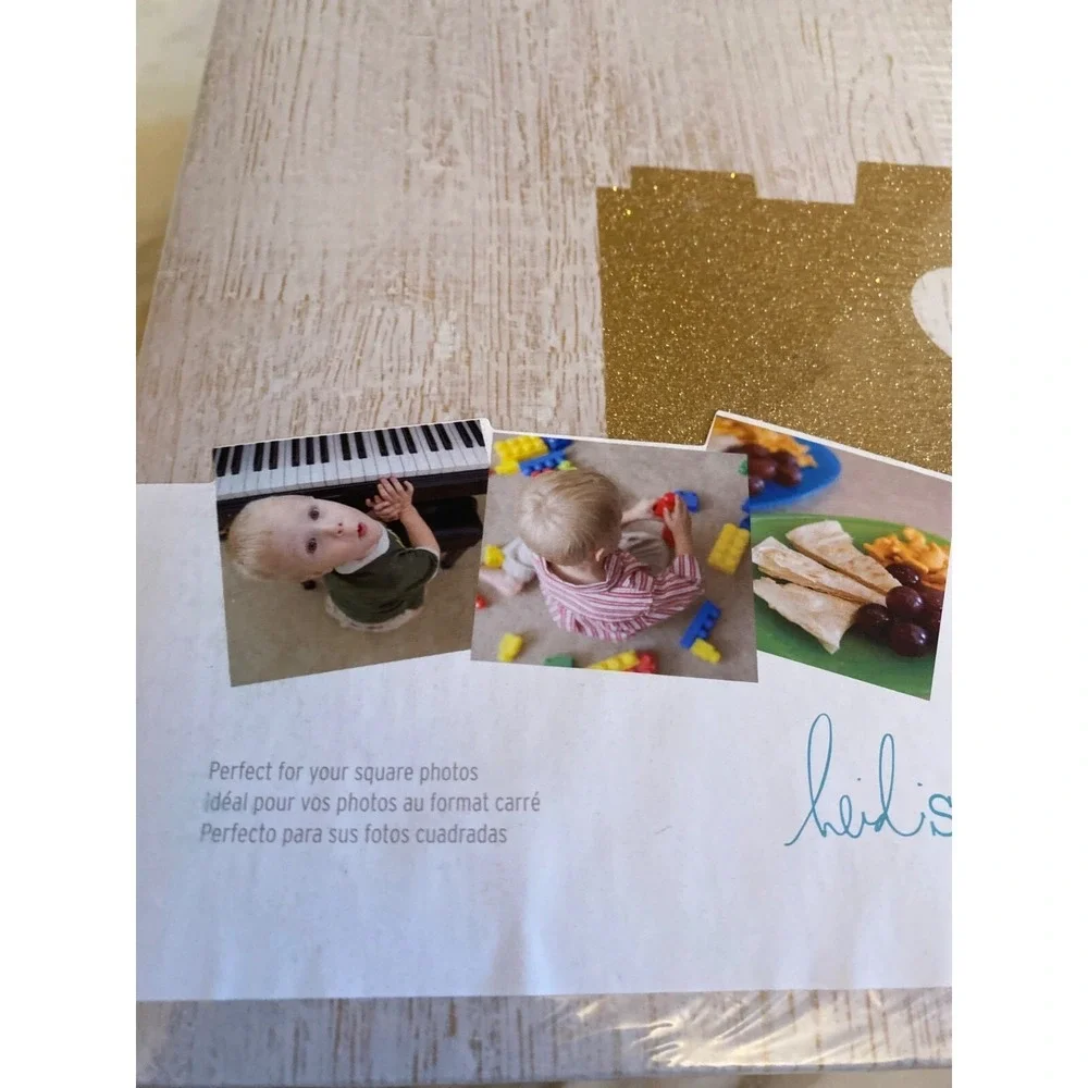 NEW Project Life Heidi Swapp 8 X‎ * inch Album Gold Gray Sparkle